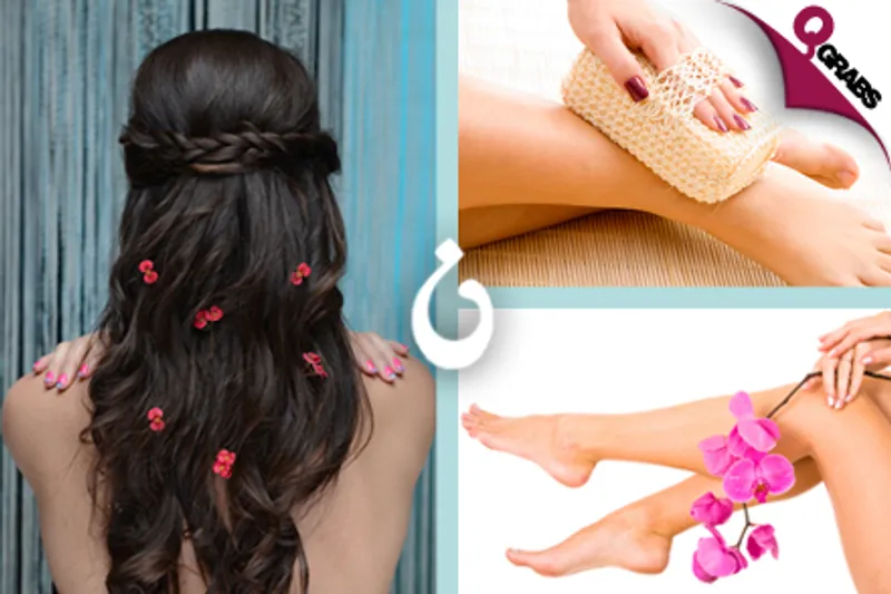 For QR149 Relax with a Moroccan Bath & Classic Mani/Pedi OR for QR195 have an Aloe Vera Hair Treatment & Full Body Waxing! (QR500/QR650 Value)